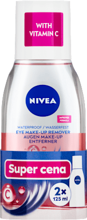 růžový dvoufázový odličovač očí a make-upu 2x125ml NIVEA