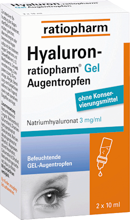 ratiopharm Hyaluron-ratiopharm Gel Natriumhyaluronat 3 mg/ml Augentropfen ratiopharm