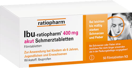 IBU-ratiopharm 400mg akut Schmerztabletten  ratiopharm