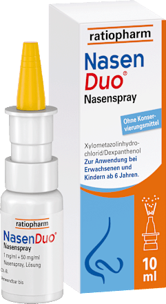 NasenDuo Nasenspray 1 mg/ml + 50 mg/ml Nasenspray, Lösung ratiopharm