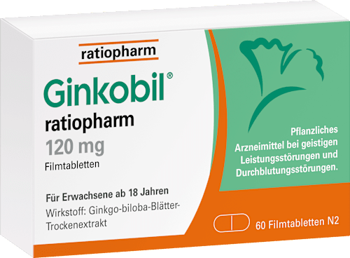 Ginkobil ratiopharm 120 mg Filmtabletten Ginkobil