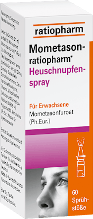Mometason-ratiopharm Heuschnupfenspray  50 Mikrogramm Mometasonfuroat pro Sprühstoß 60 Sprühstöße Nasenspray  ratiopharm
