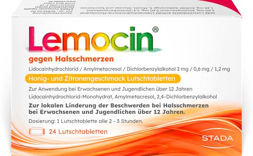 Lemocin gegen Halsschmerzen Lutschtabletten Lemocin