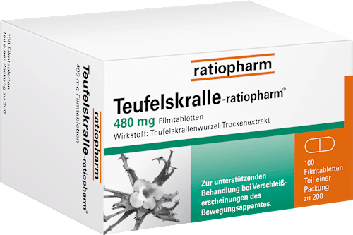 ratiopharm Teufelskralle-ratiopharm 480mg Filmtabletten  ratiopharm