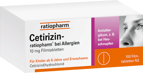 Cetirizin-ratiopharm bei Allergien 10 mg Filmtabletten ratiopharm