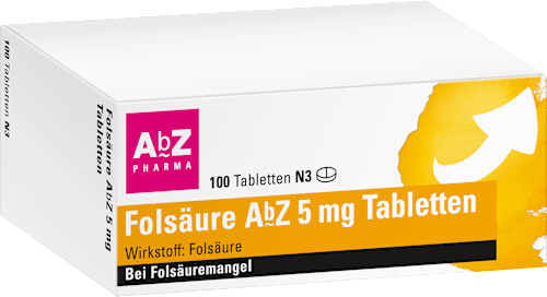 AbZ Pharma Folsäure AbZ 5 mg Tabletten AbZ Pharma