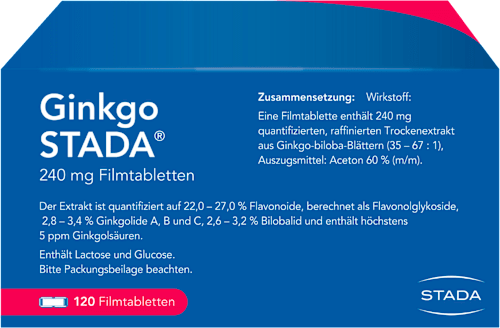 Ginkgo STADA 240 mg Filmtabletten STADA
