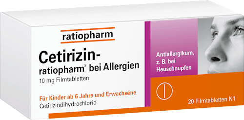 ratiopharm Cetirizin-ratiopharm bei Allergien 10 mg Filmtabletten ratiopharm