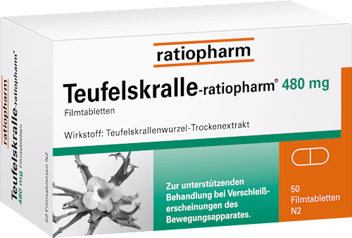 Teufelskralle-ratiopharm® 480 mg Filmtabletten ratiopharm