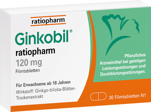 ratiopharm Ginkobil ratiopharm 120 mg Filmtabletten Ginkobil