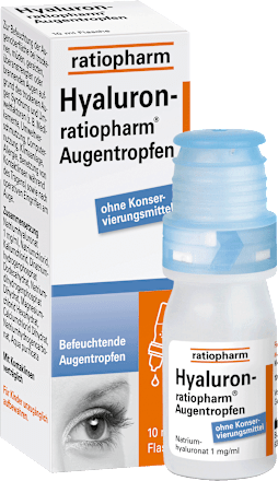 Hyaluron-ratiopharm® Augentropfen Natriumhyaluronat 1 mg/ml ratiopharm