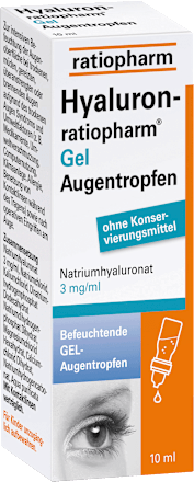 ratiopharm Hyaluron-ratiopharm Gel Augentropfen Natriumhyaluronat 3 mg/ml  ratiopharm