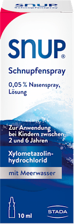 SNUP Schnupfenspray 0,05 % Xylometazolinhydrochlorid Nasenspray, Lösung SNUP