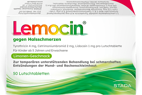 Lemocin gegen Halsschmerzen Lutschtabletten Lemocin