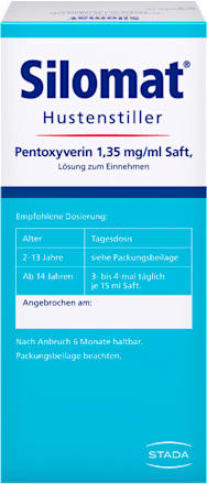 SILOMAT gegen Reizhusten Pentoxyverin 1,35 mg/ml Saft  Silomat
