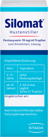 Silomat Hustenstiller Pentoxyverin  19 mg/ml Tropfen Silomat