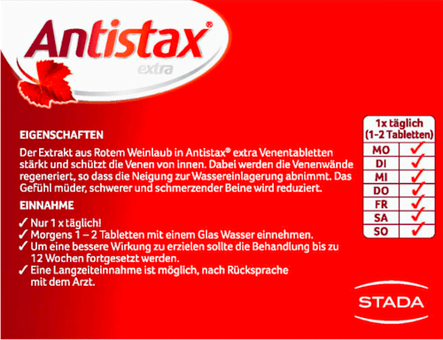 Antistax extra Venentabletten 360 mg Filmtabletten Antistax