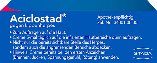 Aciclostad 50 mg pro 1 g Creme Aciclostad