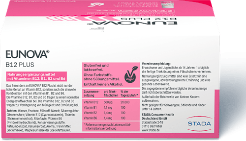 Eunova B12 Plus Trinfläschchen (30x 8 ml) EUNOVA