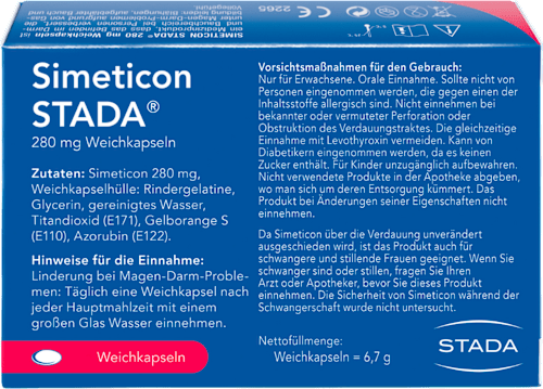 Simeticon STADA 280 mg Weichkapseln STADA