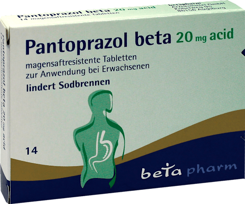 Pantoprazol beta 20 mg acid magensaftresistente Tabletten betapharm