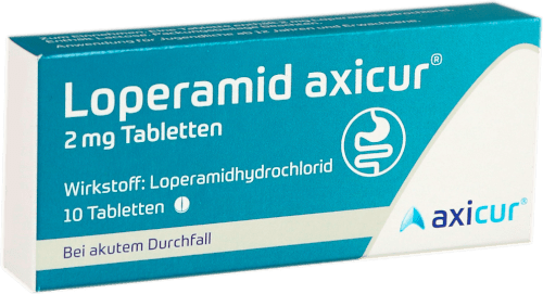 Loperamid axicur 2 mg Loperamidhydrochlorid Tabletten axicur