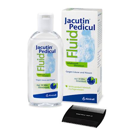 Jacutin Pedicul Fluid gegen Läuse und Nissen mit Nissenkamm Jacutin