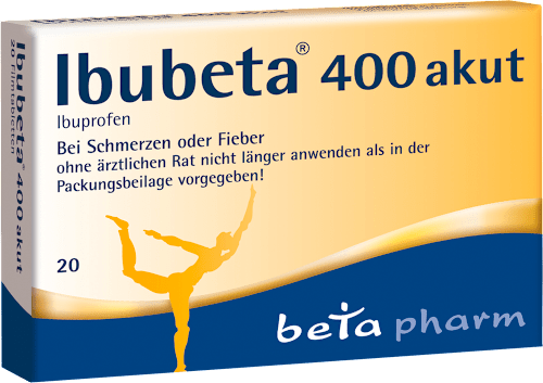 betapharm Ibubeta 400 akut 400 mg Filmtabletten betapharm