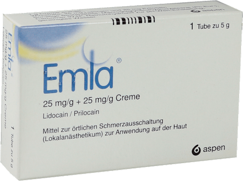 Emla 25 mg/g + 25 mg/g Creme + 2 Tegaderm Pflaster Emla