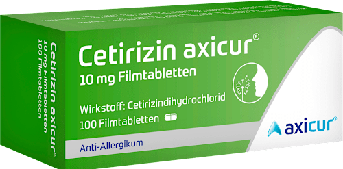 Cetirizin axicur 10 mg Cetirizindihydrochlorid  Anti-Allergikum Filmtabletten axicur