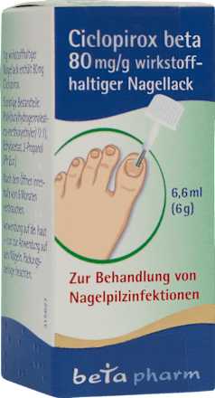 Ciclopirox beta 80mg/g wirkstoffhaltiger Nagellack betapharm