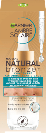 Selbstbräuner Konzentrat Gesicht Natural Bronzer Garnier Ambre Solaire