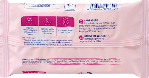 Reinigungstücher pflegend Reisegröße  Balea