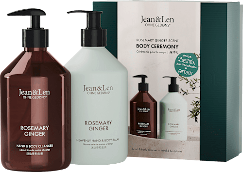 Geschenkset Body Ceremony Rosemary Ginger 2tlg Jean&Len