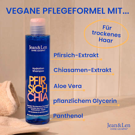 Shampoo Hydration Pfirsich Chia Jean&Len