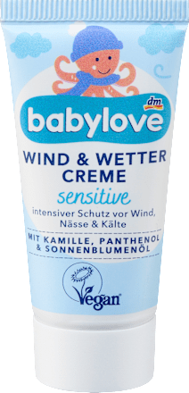 Krema za zaščito dojenčkove kože pred vremenskimi vplivi Wind & Wetter Senstitive babylove