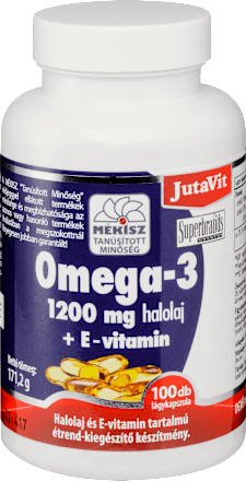 Omega-3 halolaj+E-vitamin kapszula JutaVit