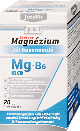 Szerves magnézium+B6+D3 tabletta JutaVit