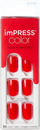 imPRESS COLOR samoljepljivi umjetni nokti – Reddy or Not KISS