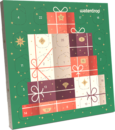 Calendario dell'Avvento con Microdrink fruttati waterdrop