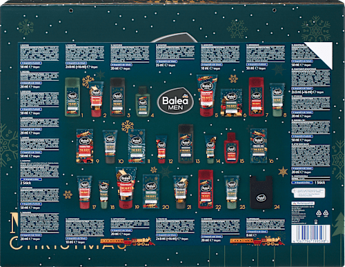 Calendario dell'Avvento uomo 2025 Balea MEN