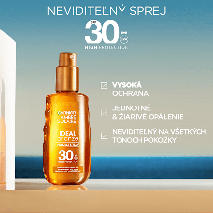 Olej na opaľovanie Ideal bronze SPF 30 Garnier Ambre Solaire