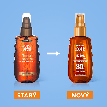 Olej na opaľovanie Ideal bronze SPF 30 Garnier Ambre Solaire