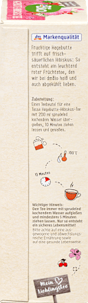 Bio csipkebogyó-hibiszkusz tea, 20 filter dmBio