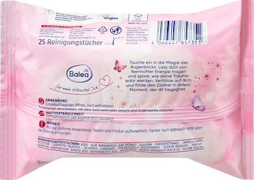 Blage vlažne maramice za čišćenje lica 5u1 Fairytale Balea