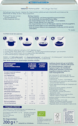 bio ovesná kaše s kozím mlékem, jahodami, jablkem babylove