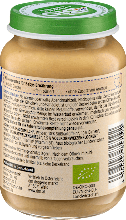 Omogeneizzato della sera con latte, pera e patate dmBio