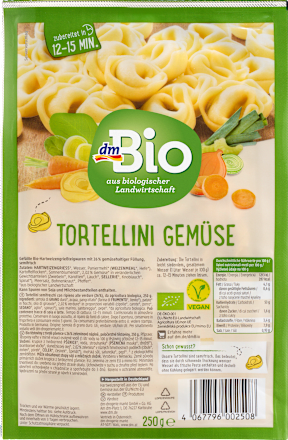 Bio tortelini z zelenjavnim polnilom dmBio