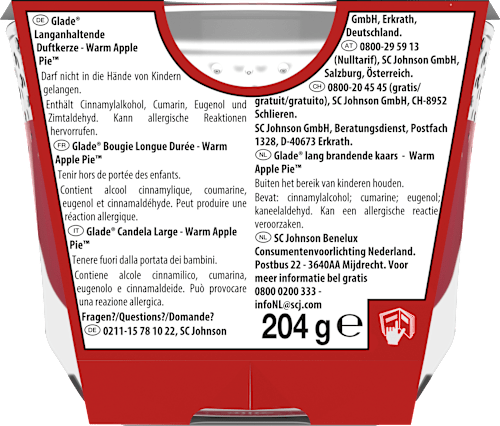 Duftkerze im Glas Warm Apple Pie glade