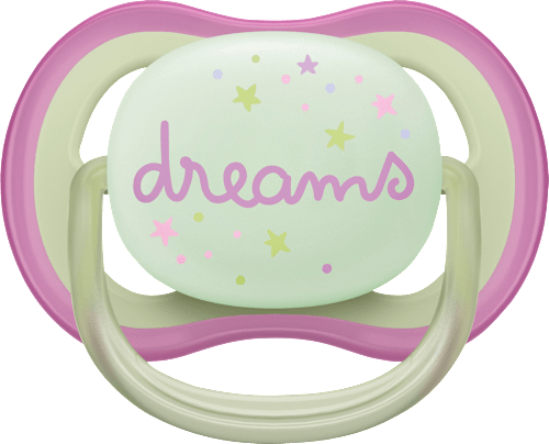 Schnuller ultra air Nighttime, grün/rosa,  0-6 Monate  PHILIPS AVENT